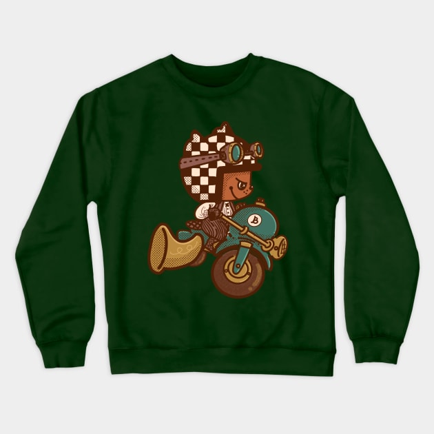 Steampunk MotoBub Crewneck Sweatshirt by Fluffymafi